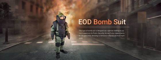 オリーブ色Eodの爆弾のスーツ21の層の編まれた生地のAramid繊維